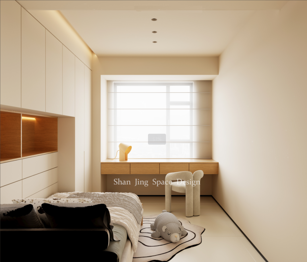 山境空间新案| 柔光之境：现代原木奶油风的治愈叙事-79