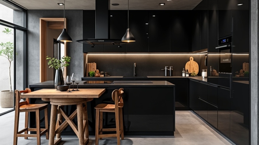 16种全黑厨房设计方案-6