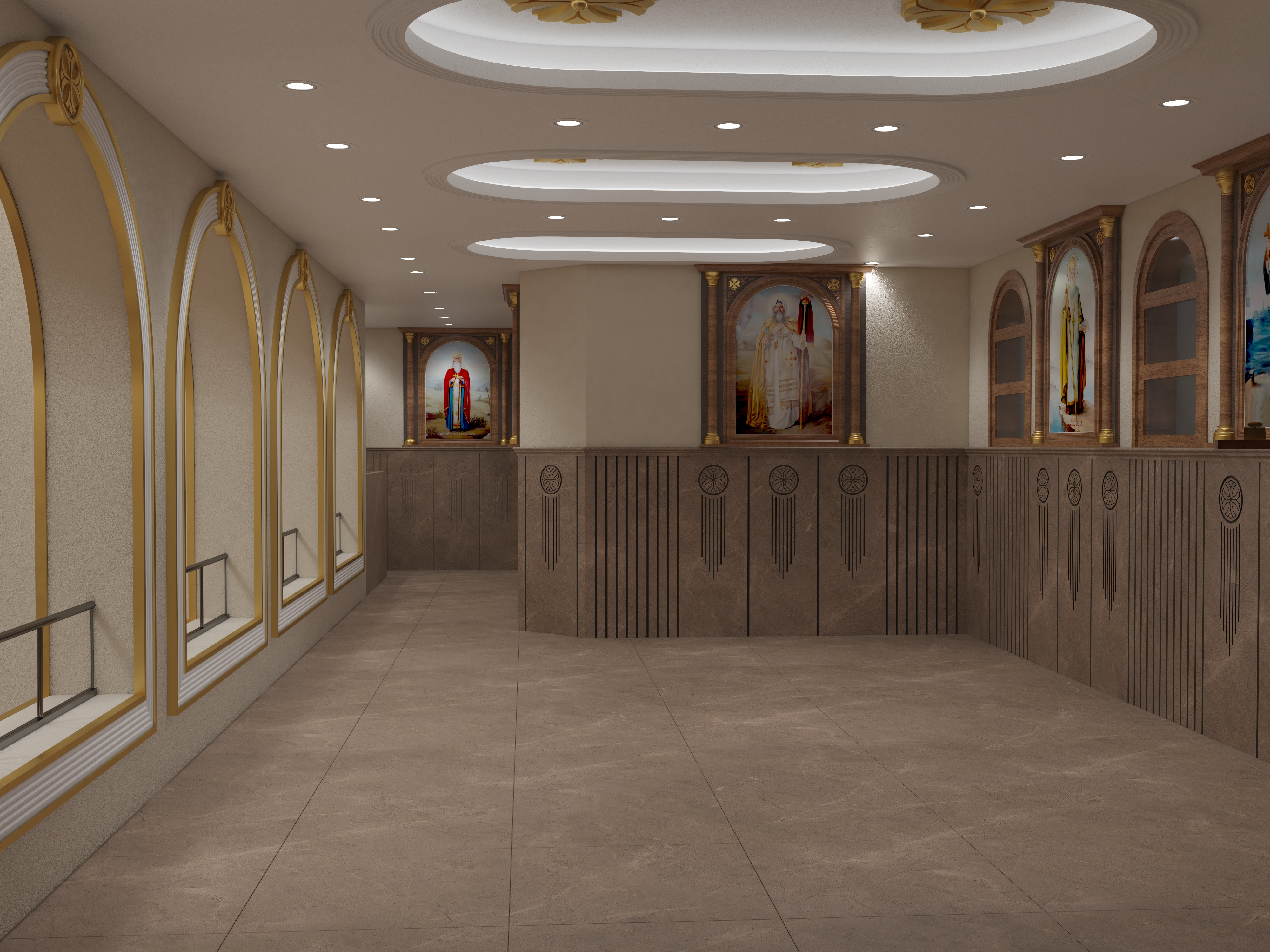 Church of the Holy Cross interior design-25