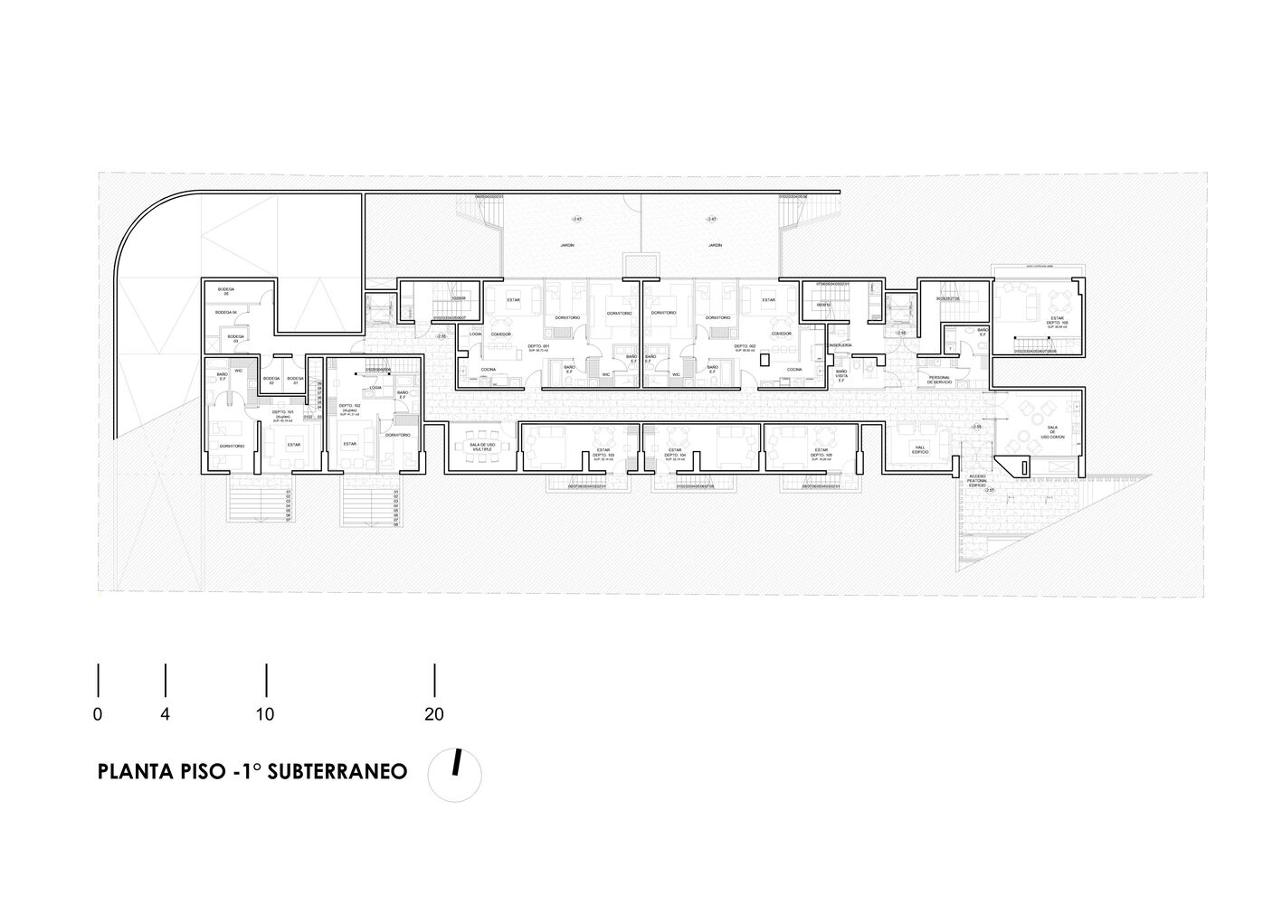 马尔约尼科公寓楼丨智利丨SML Arquitectos-33