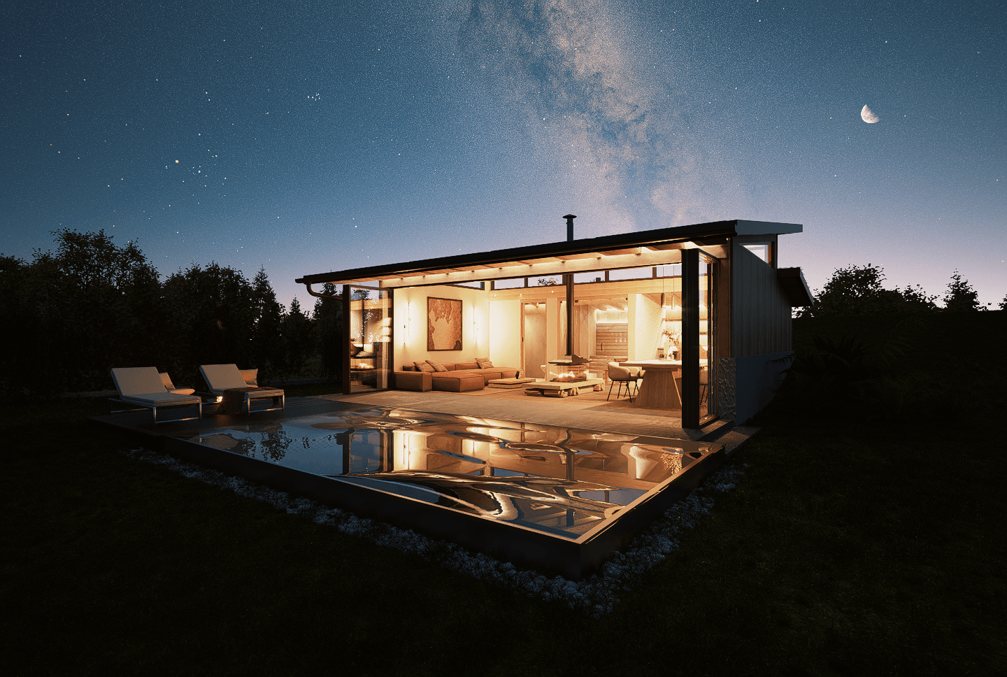 40 m² Relax House | Minimal Wooden Retreat-7