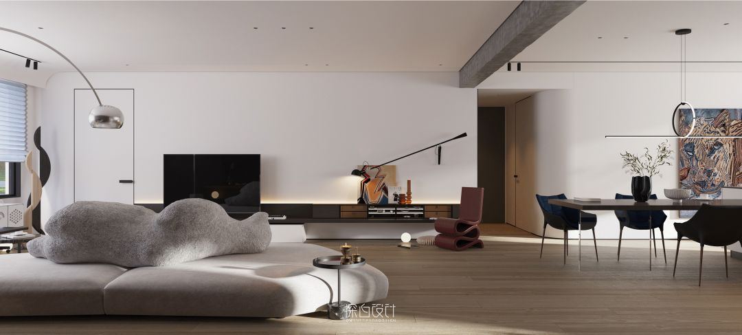 融合自然与居住的现代混搭跃层住宅丨深白设计-29