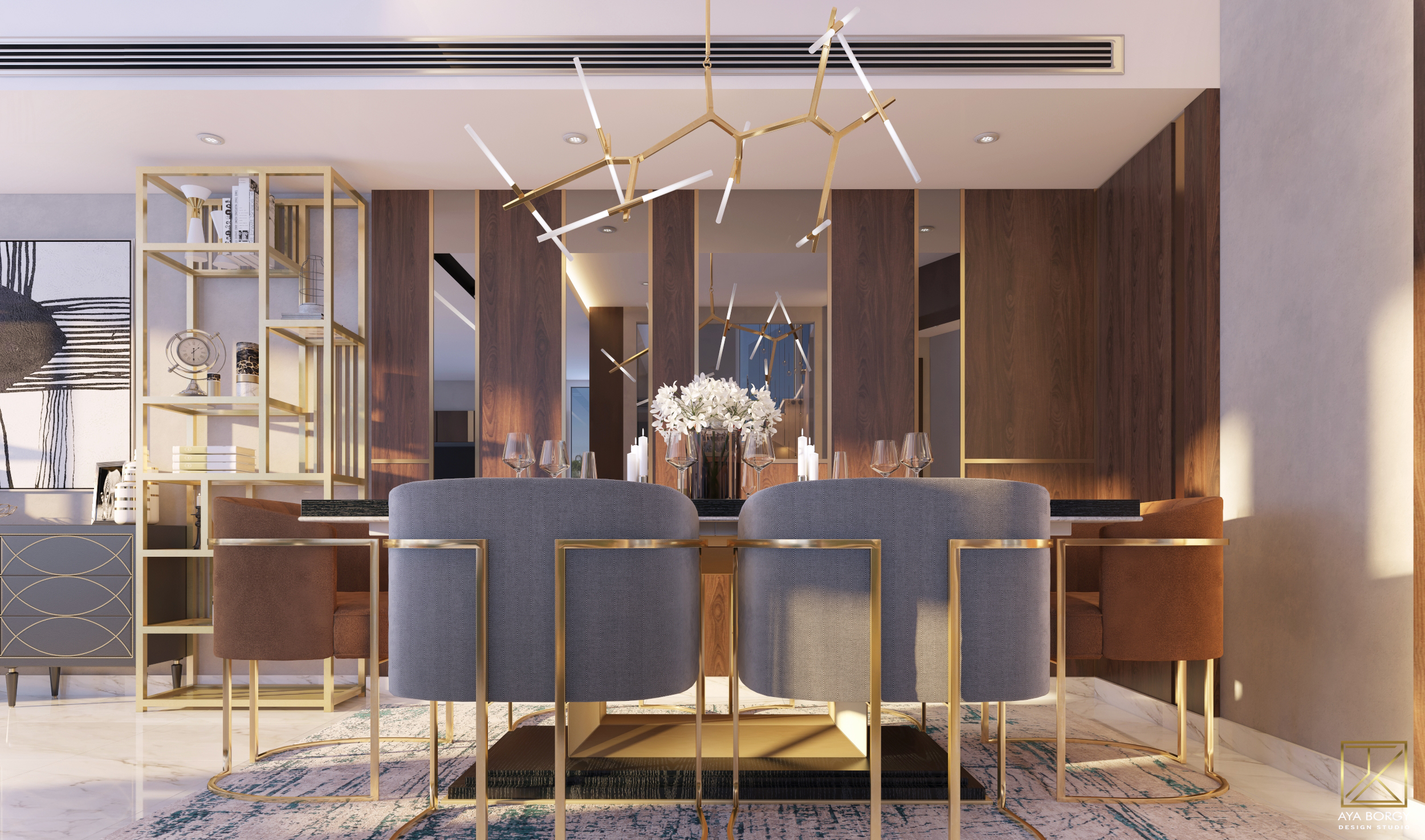 Luxury Contemporary Reception | Private Villa-13