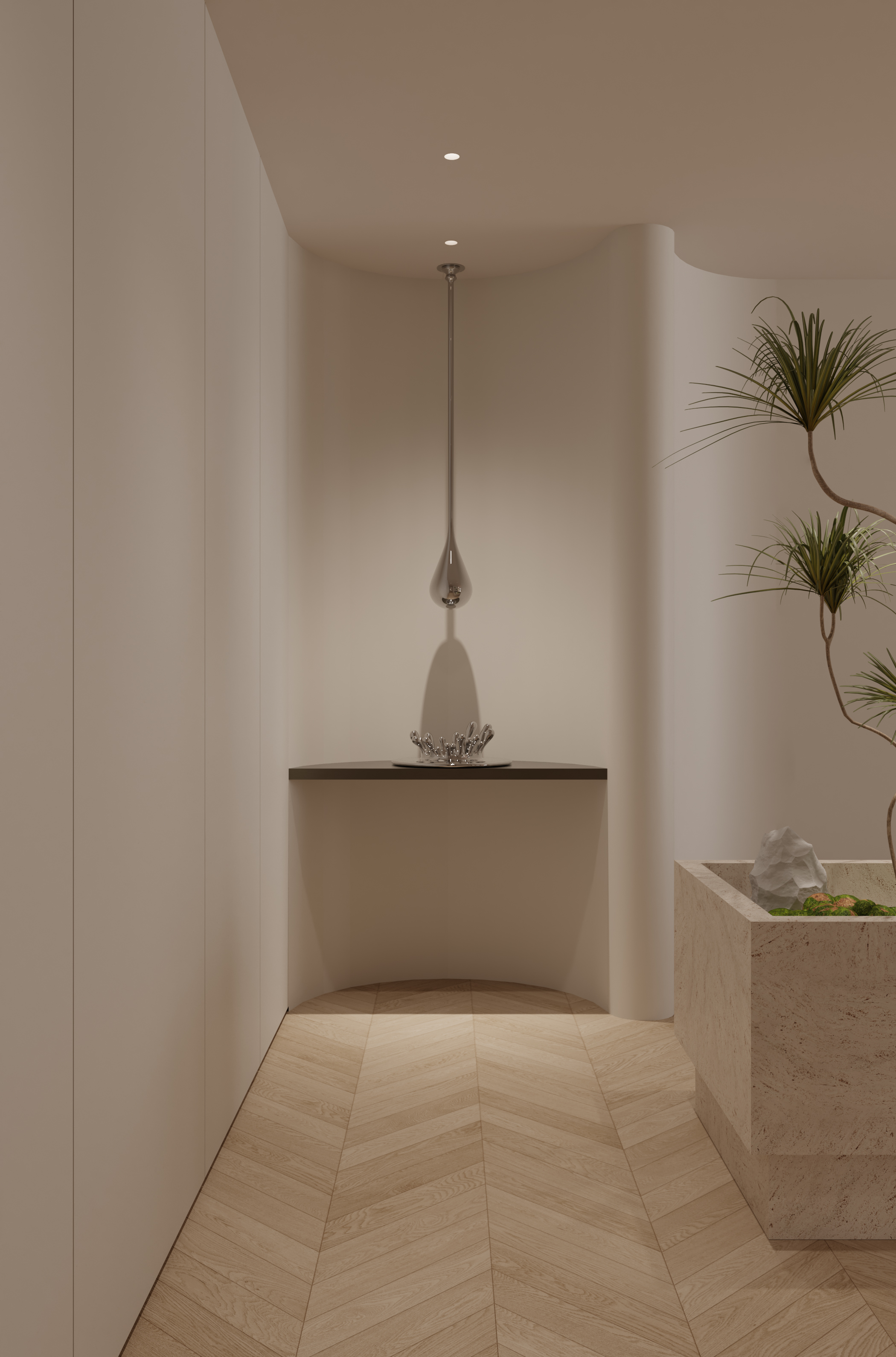 现代奶油风大平层-22