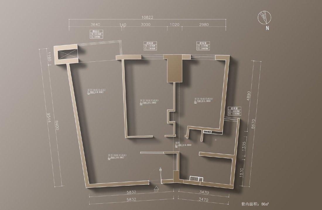 奇葩扇形户型改造-4
