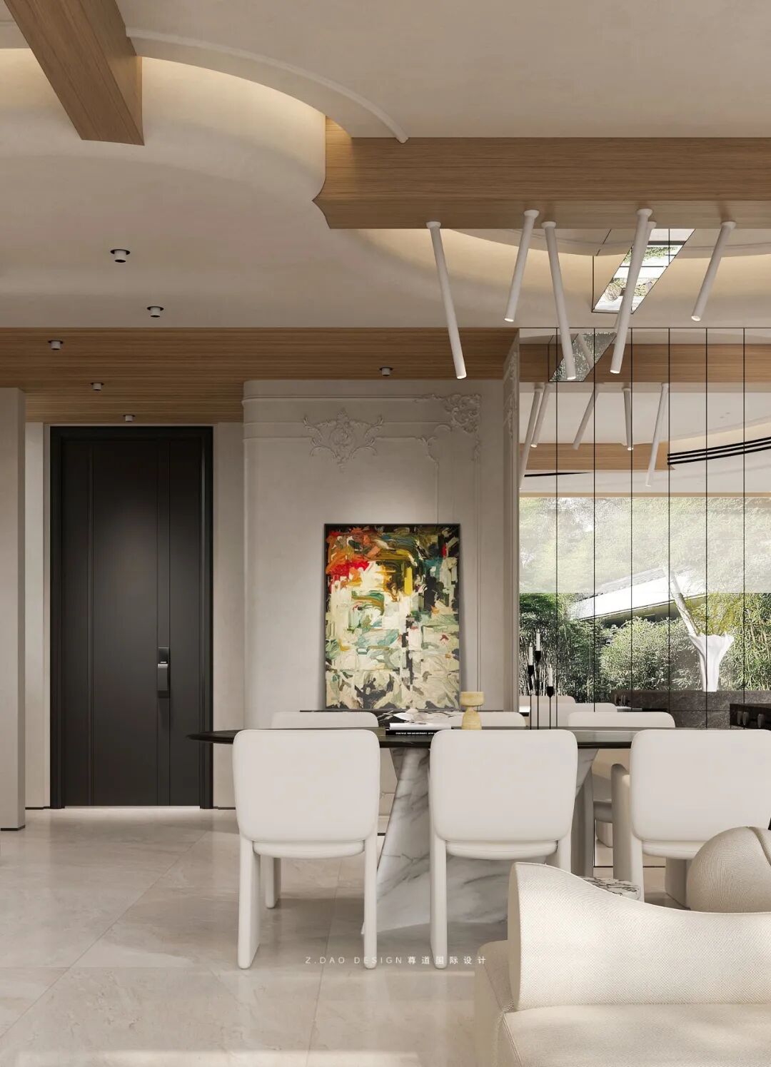 尊道新作|合肥『丽丰璞羽山』500㎡自然主义别墅，让家如有机生命般生长。-225