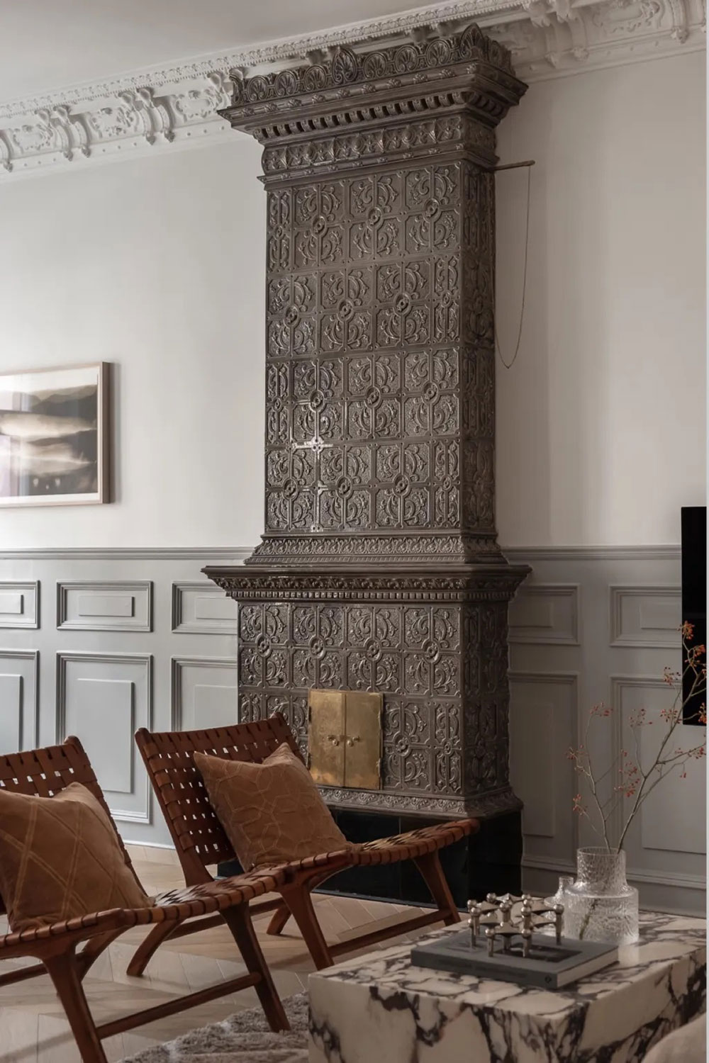 斯德哥尔摩现代古典风公寓设计-2