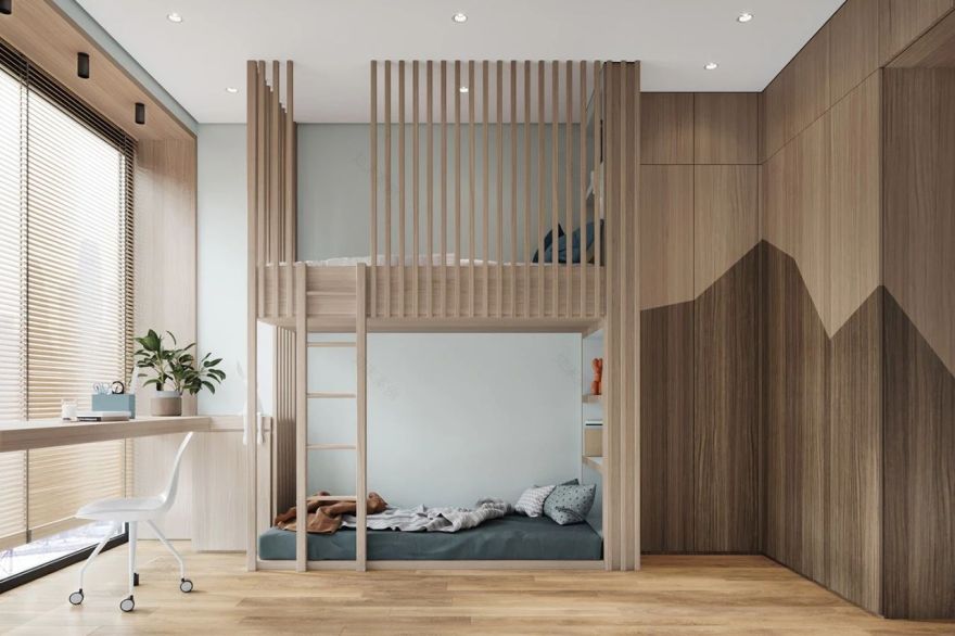 88㎡现代简约家居,原木与灰色打造温馨时尚空间-55