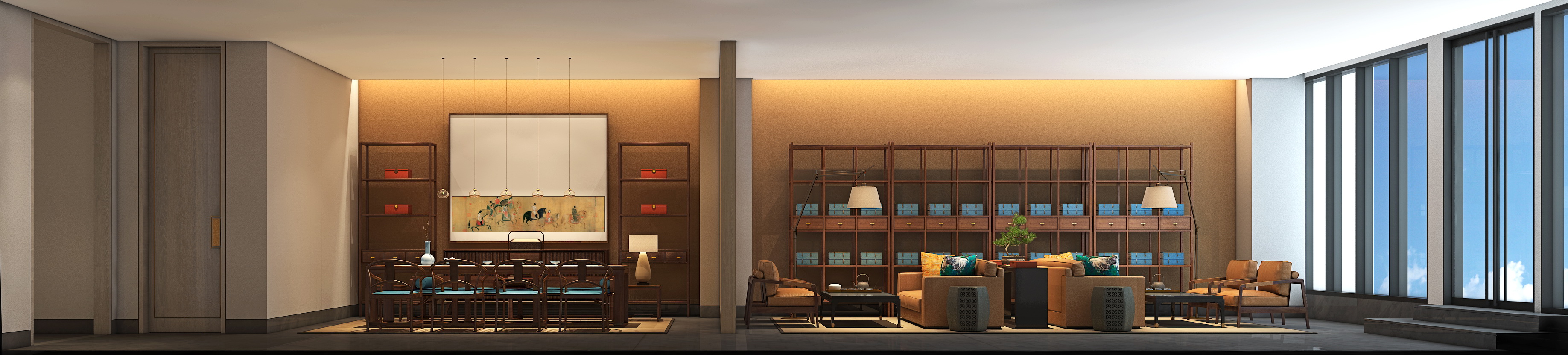 唐风晋韵 · 融合传统美学元素的餐饮空间设计-15