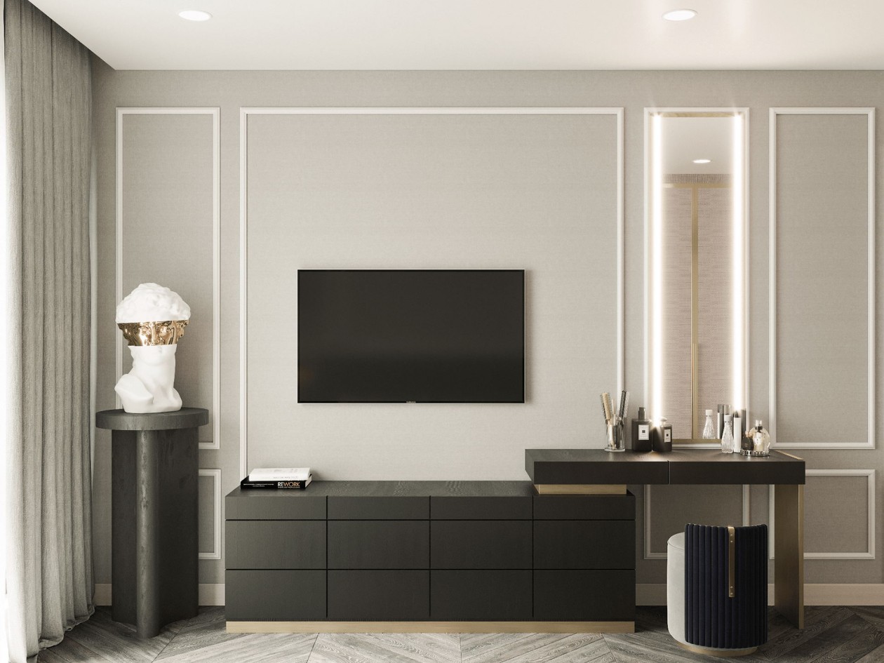 蓝色+白色 构造凉爽舒适的住宅空间-14