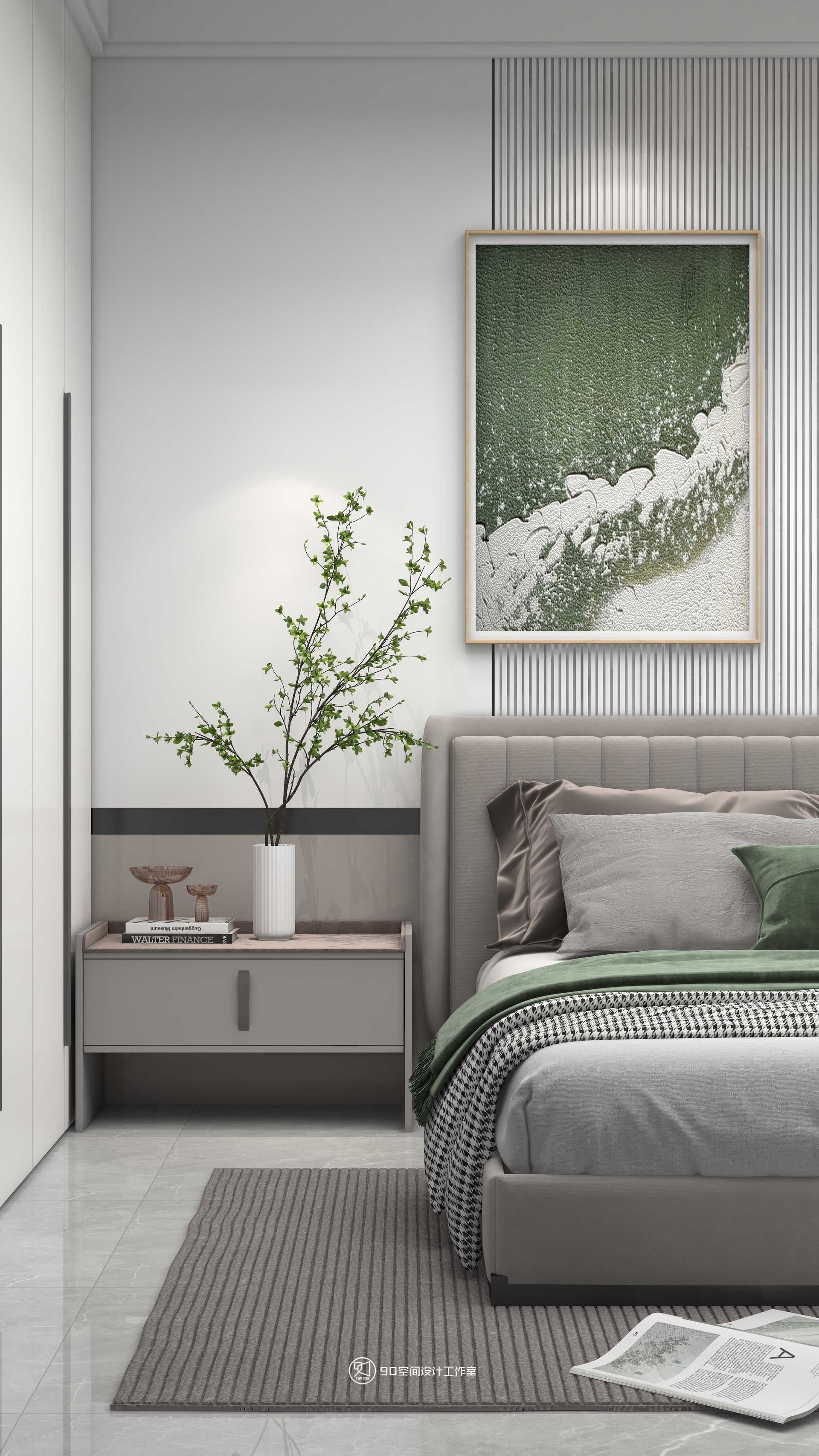 棉花糖奶油风格113 平方 3 室 2 厅 1 卫丨90 空间设计-23