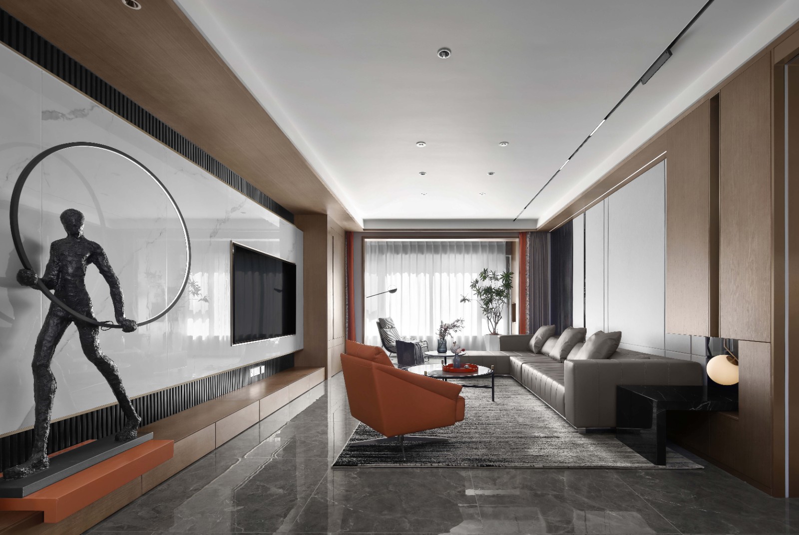 斑斓空间作品:优雅精致的灰调空间-1