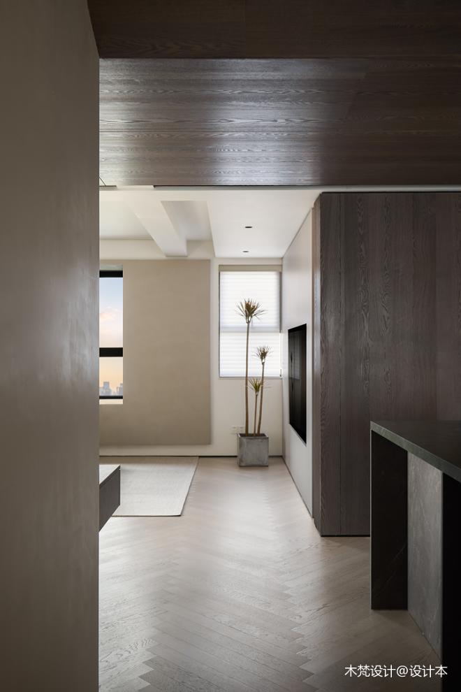 语文老师独居105㎡现代简约家：岛台餐桌、独立猫房、超大办公区-75