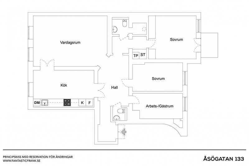 斯德哥尔摩现代公寓音乐室设计-23
