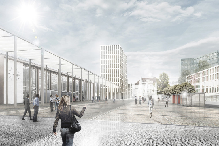 2015年·德国格平根市火车站周边区域

注：Göppingen是德国巴登 - 符腾堡州的一个城市，Bahnhofumfeld一般指火车站周边区域 丨dauner rommel schalk + Helleckes-3