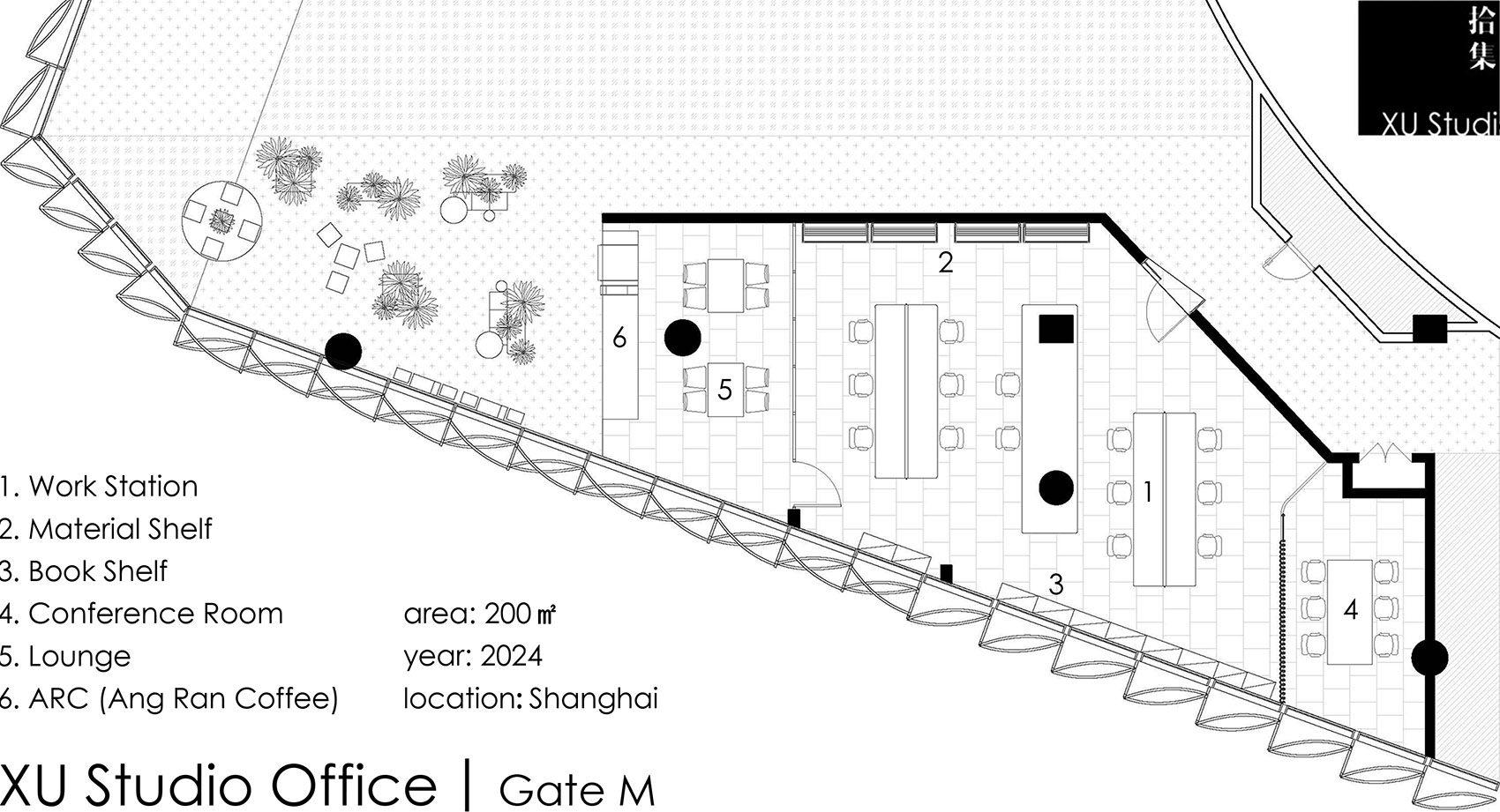 拾集建筑办公室及盎然咖啡丨中国上海丨上海拾集建筑设计有限公司-66