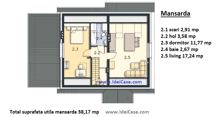 现代带阁楼房屋项目-16