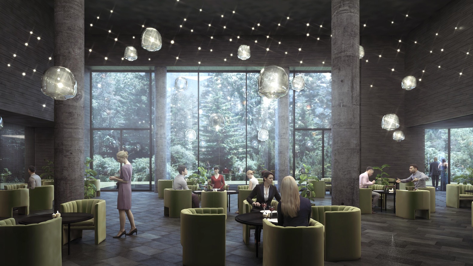 Henning Larsen Release New Renders of Their Luxurious Spa Hotel in the Georgian Mountains-0