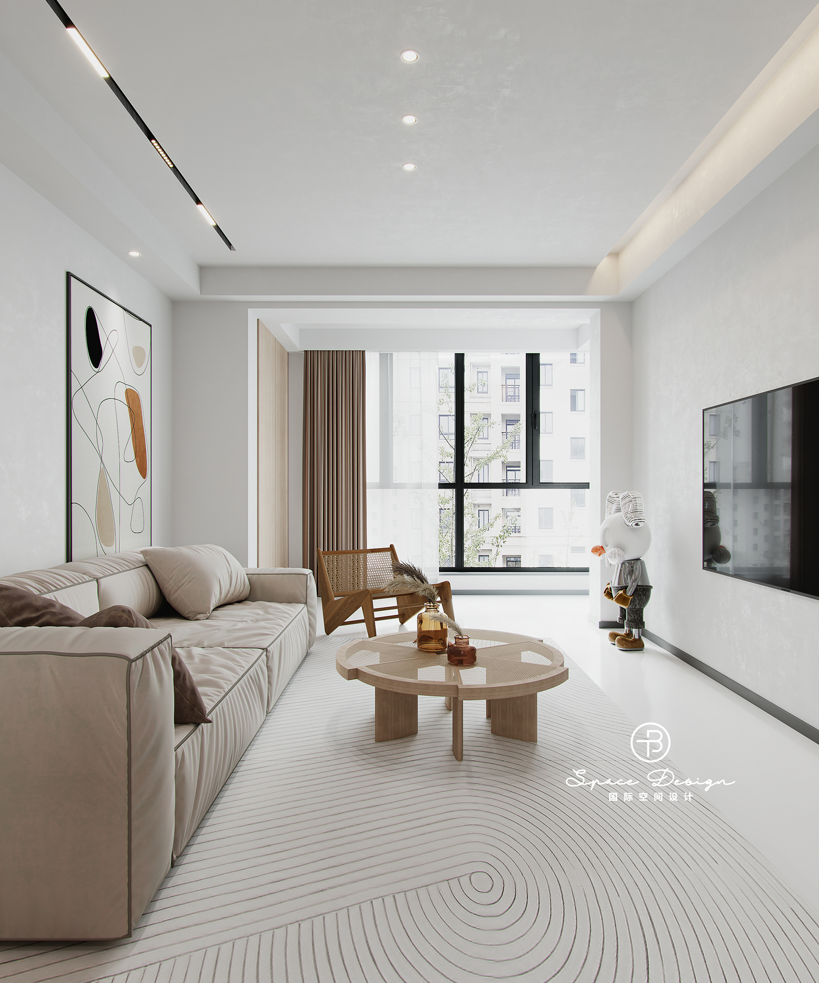 极致简约温暖治愈的家丨中国通州丨T·B 国际空间设计-16