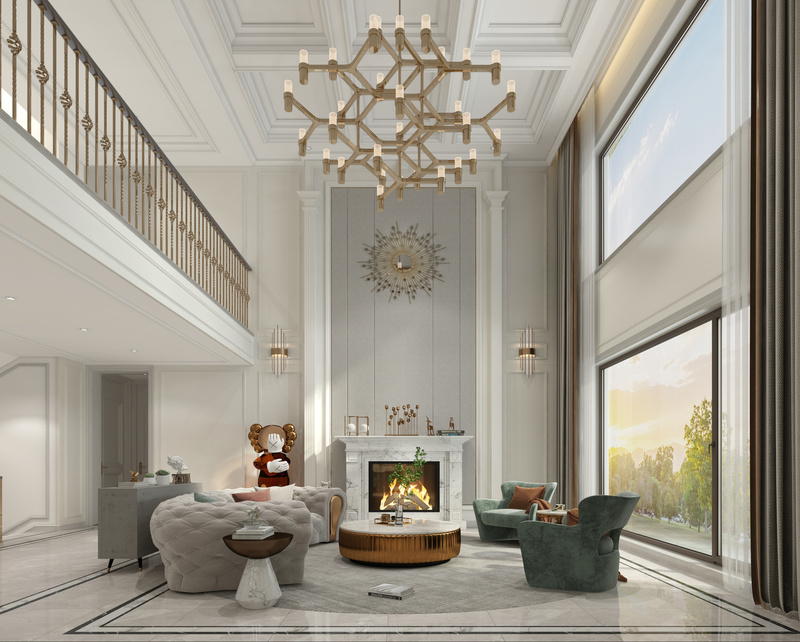 融创海墅别墅简欧设计-7