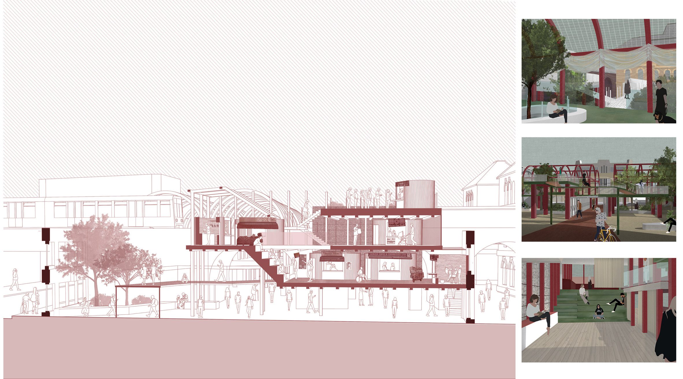 Ravensbourne 大学展示未来建筑设计 | 狗友好的避难所和社区农贸市场-65