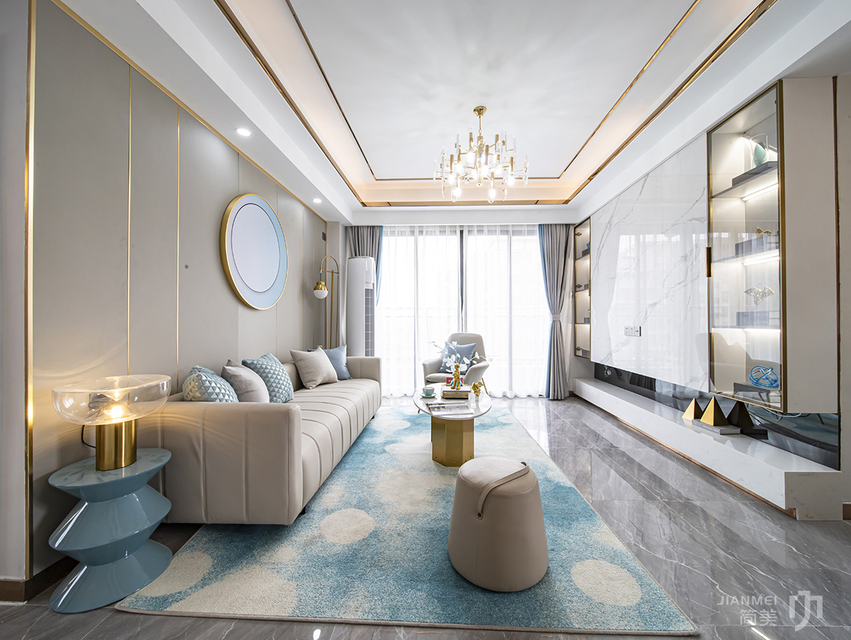 简美软装设计打造阳光清新三房两厅-0