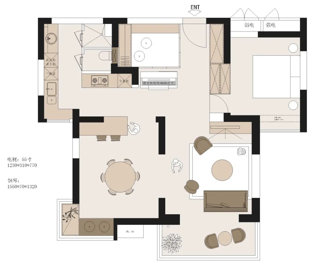 上海静安96㎡退休生活家丨中国上海丨上海示觉室内设计事务所-10