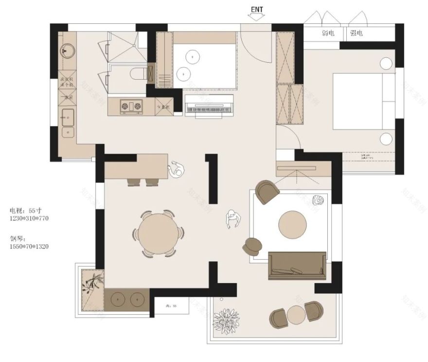 上海静安96㎡退休生活家丨中国上海丨上海示觉室内设计事务所-10