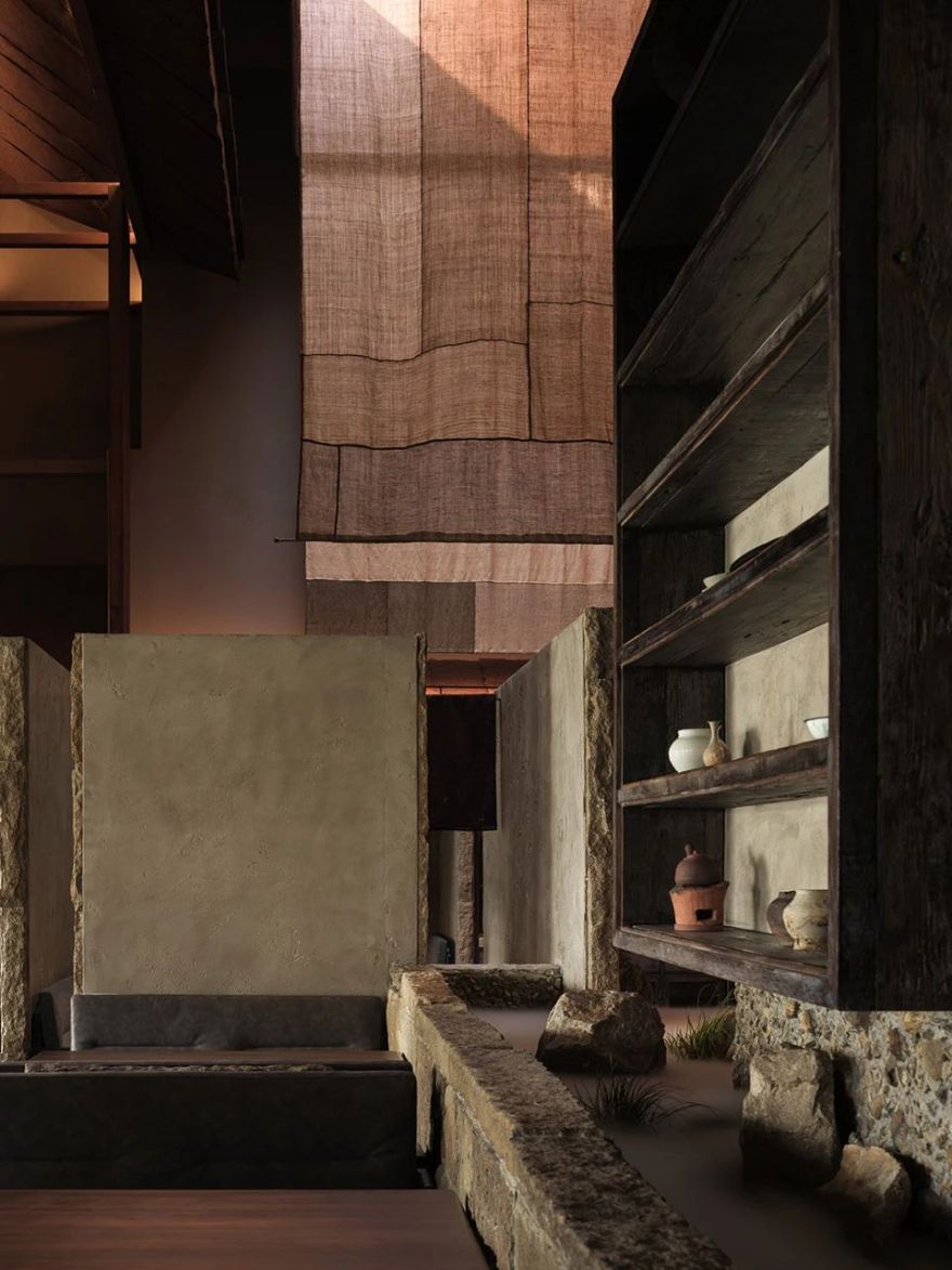 深圳湾万象城元古雲境餐厅,杭州灵隐寺元古觀山丨中国杭州丨无之设计-58