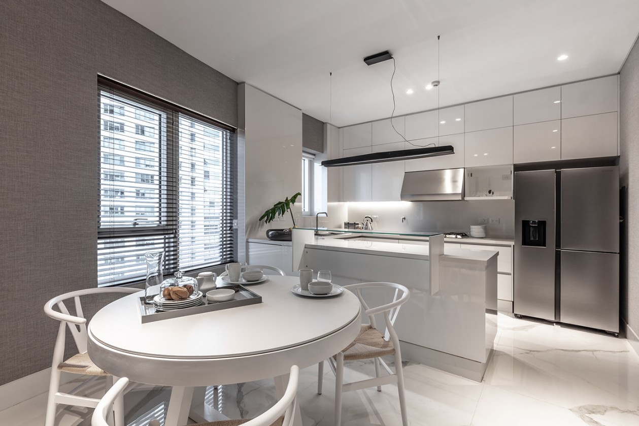 简洁白+高级灰 高级质感公寓设计-7