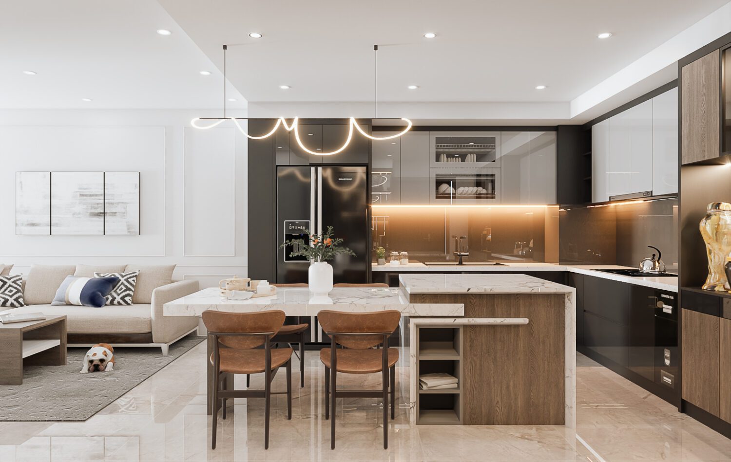 Sketchup公寓室内模型丨Kika-3