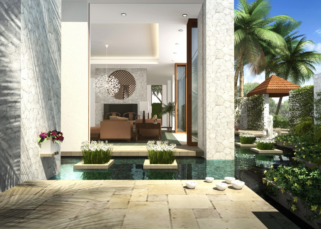 美国塞班岛度假别墅,新亚洲风格融入自然景观-27