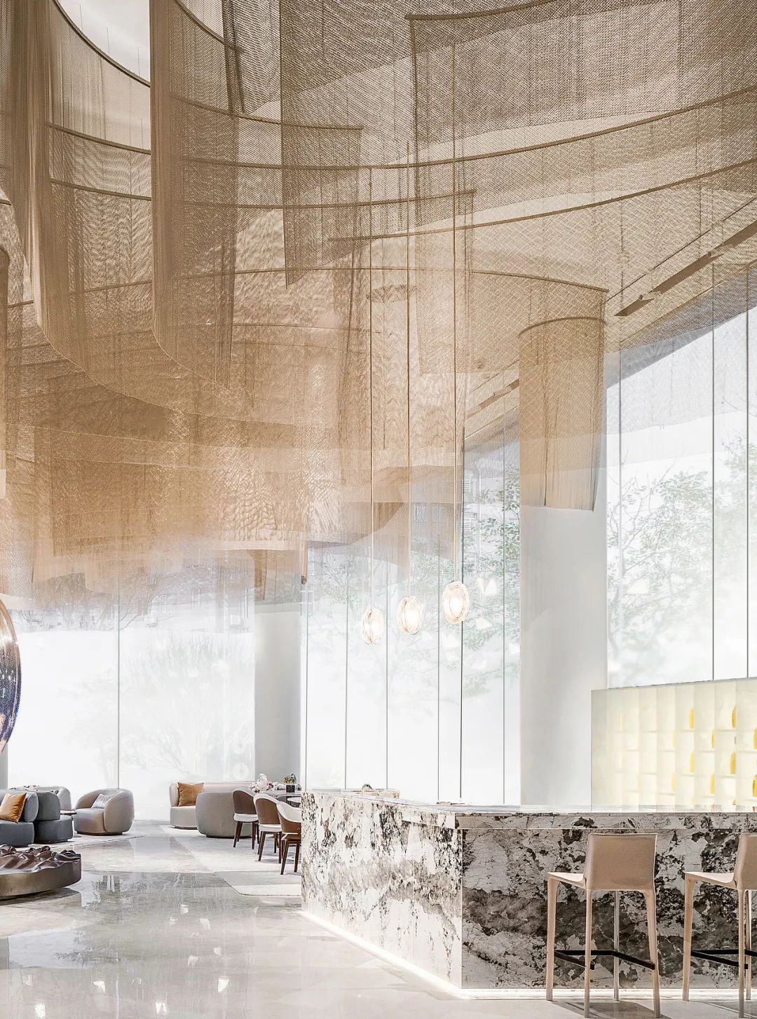 金地·39 峯销售中心 | 星云流动的现代空间-12