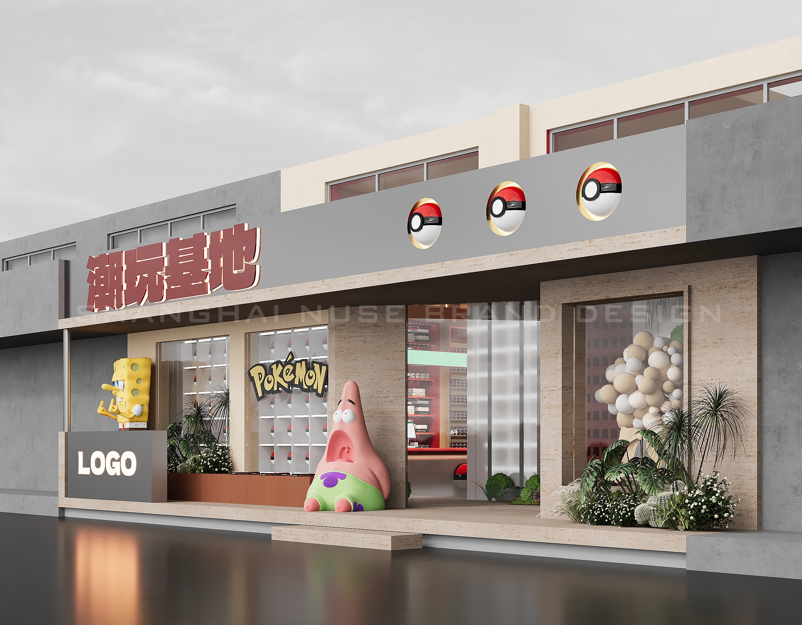 桌游店 IP 沉浸 + 复合社交空间设计丨中国上海丨木村空间设计公司-2