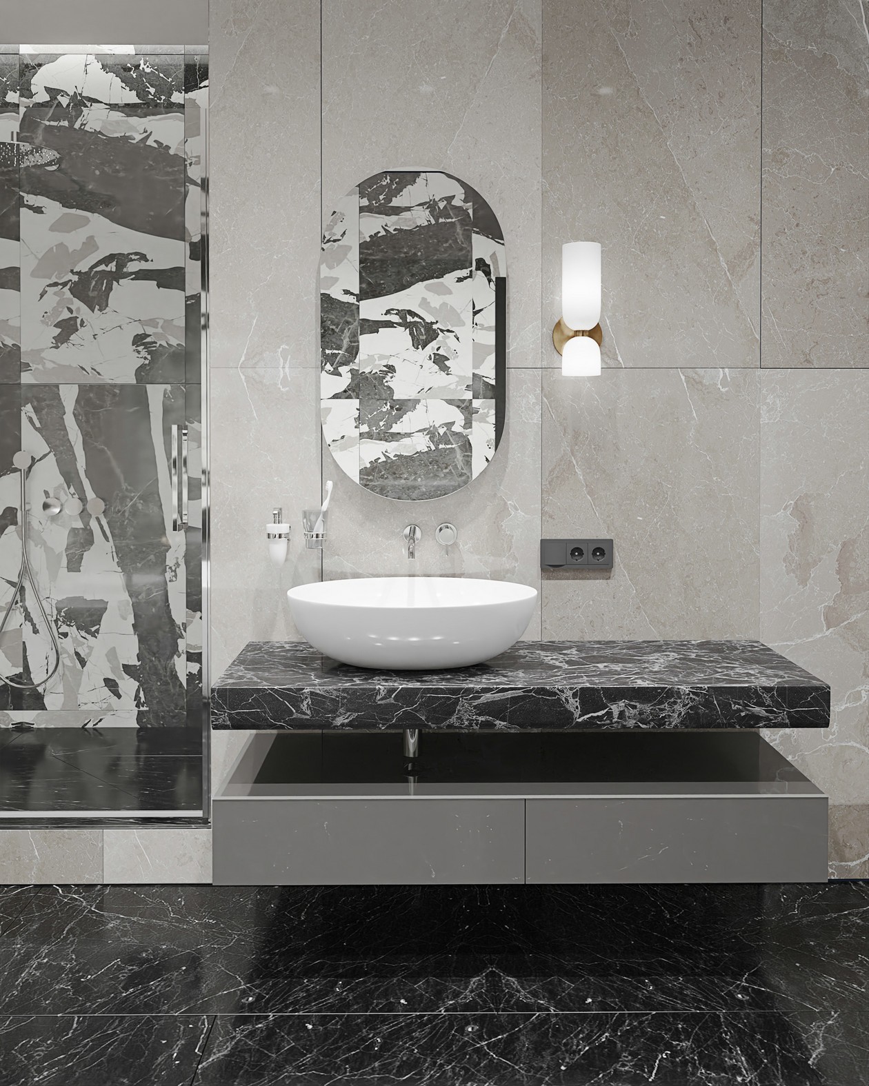 现代质感的魅力 -- 乌克兰基辅公寓设计-18