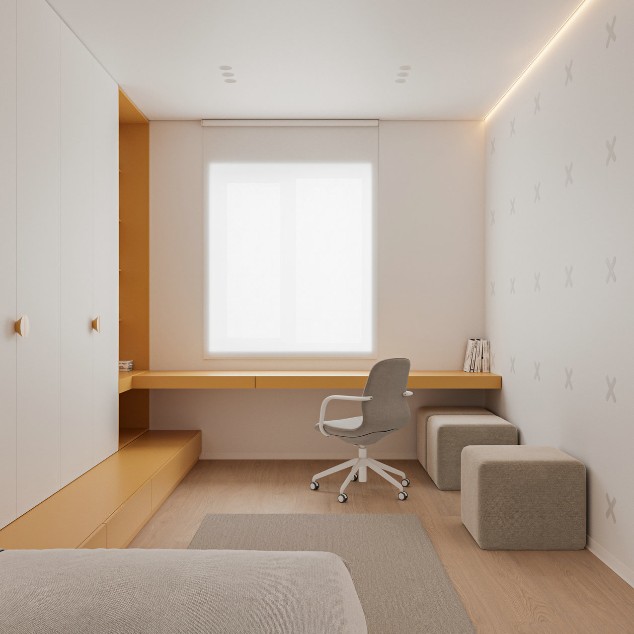 110㎡浅色系住宅设计-14