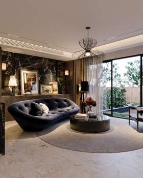 老钱风私宅丨设计师吴君艳,渲染师XL