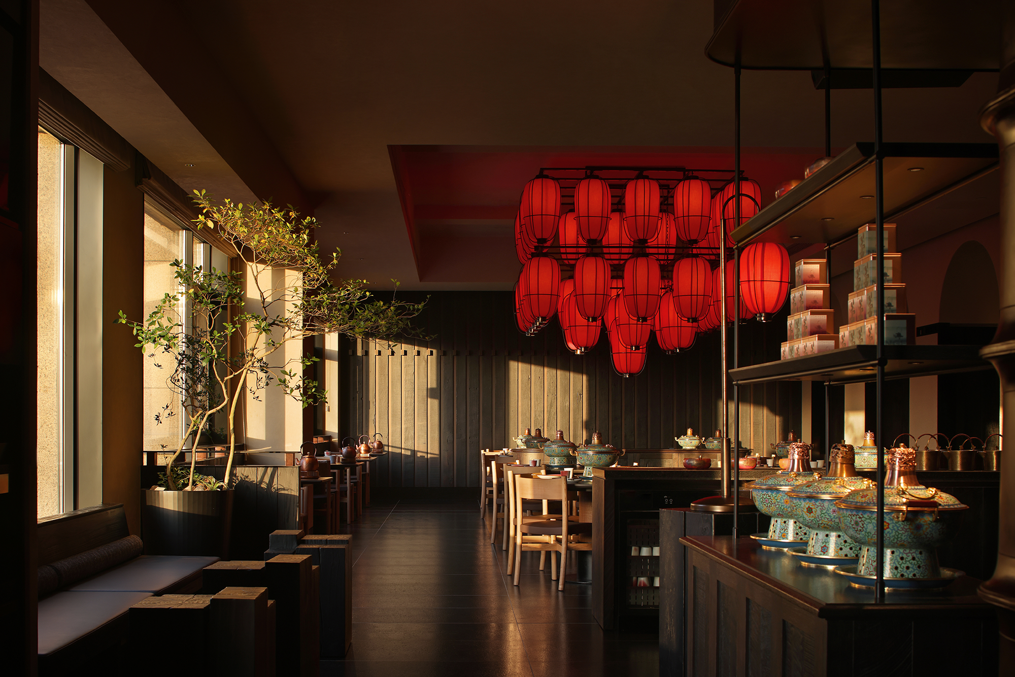 金昆阁·铜锅涮肉丨中国西安丨屋里门外设计-66
