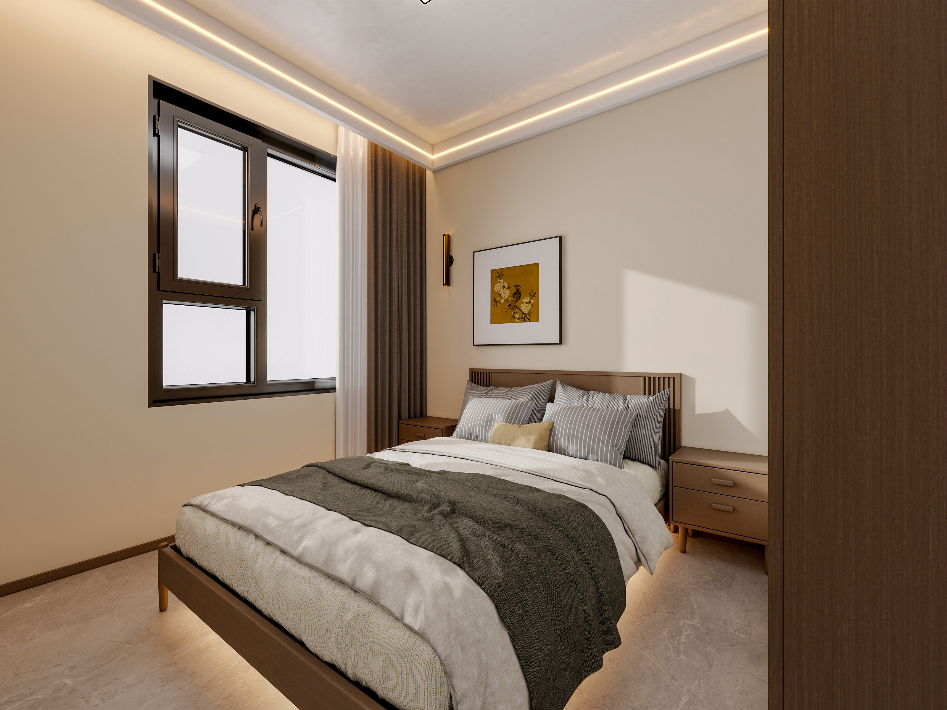 四川岳池香水湾（116平方简约中式三居室）-31