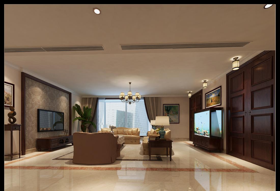 北京300平米大平层美式风格-1