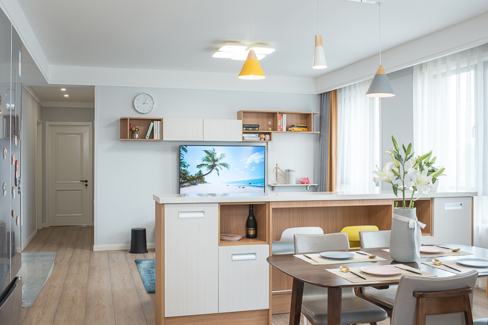 淄博绿城百合 127㎡无玄关收纳设计-16