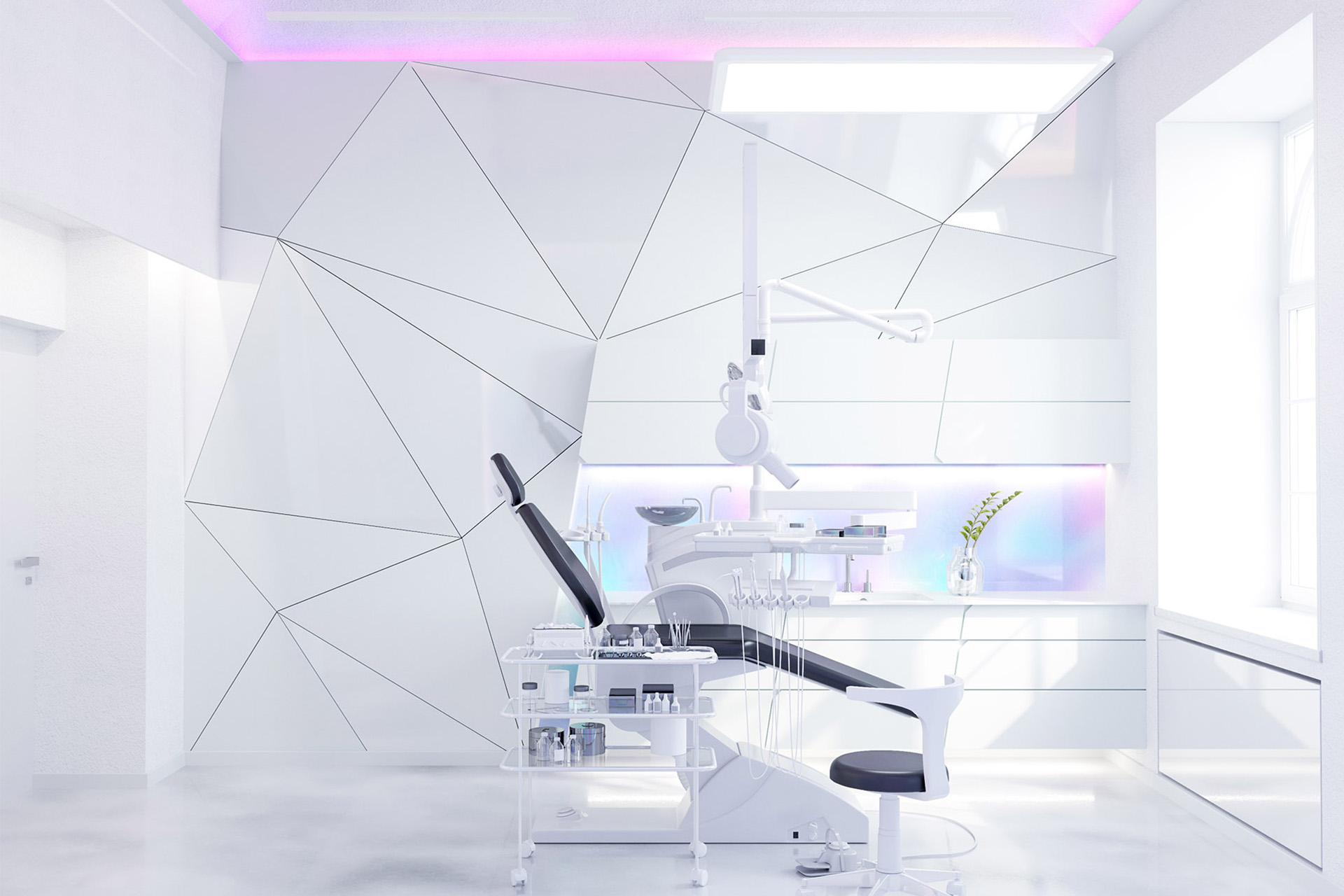 WHITE 牙科诊所室内设计丨捷克丨Nikita Feoktistov 等-0