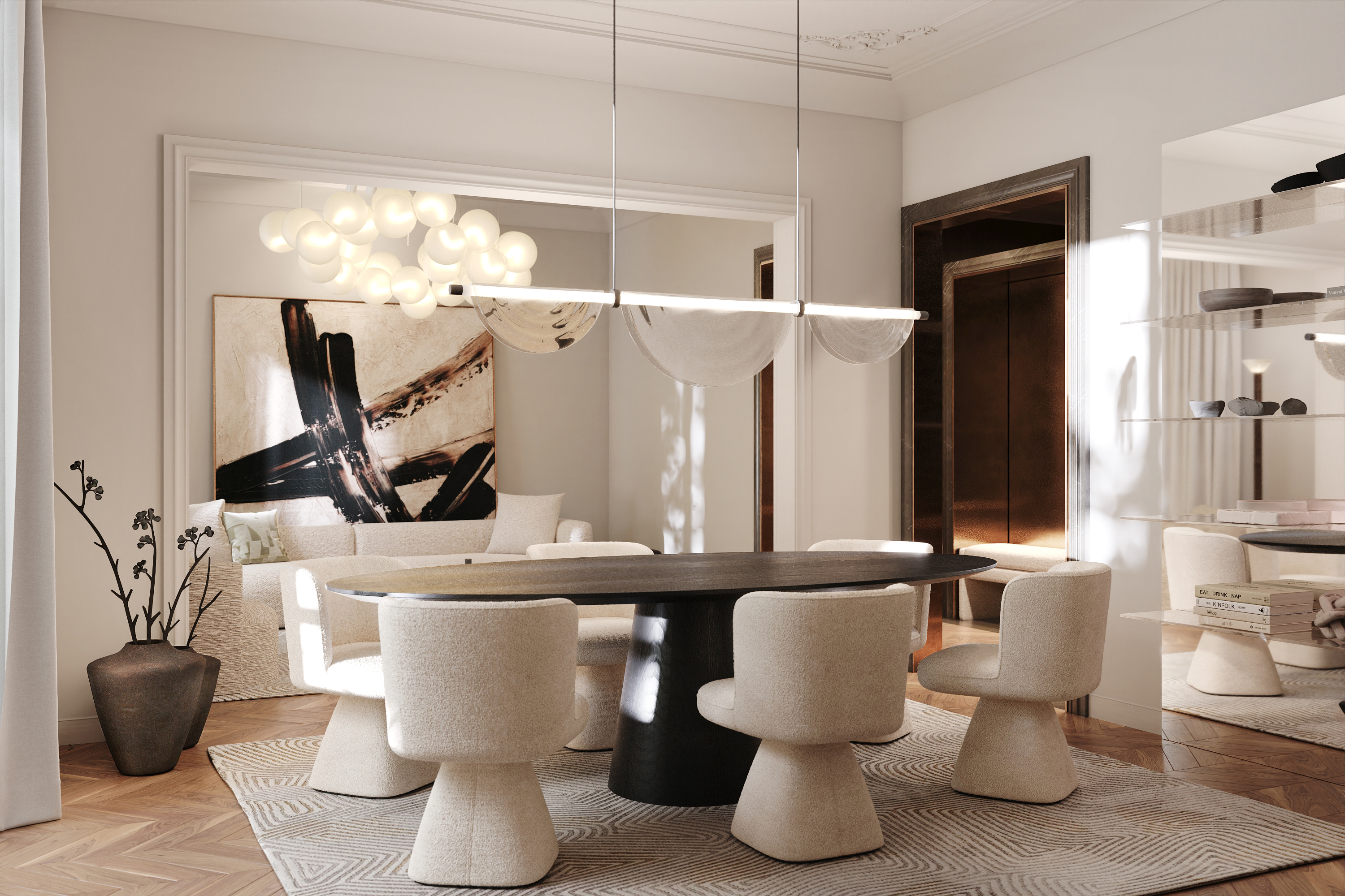 巴黎112㎡私人公寓室内设计丨法国巴黎丨Murad Seyid-12