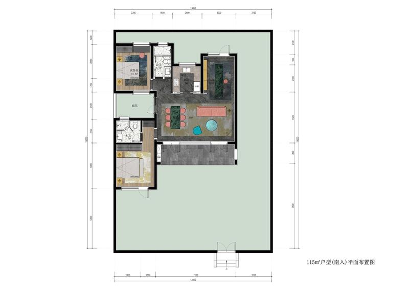成都绿城川菜小镇 115 户型样板间丨中国成都-10
