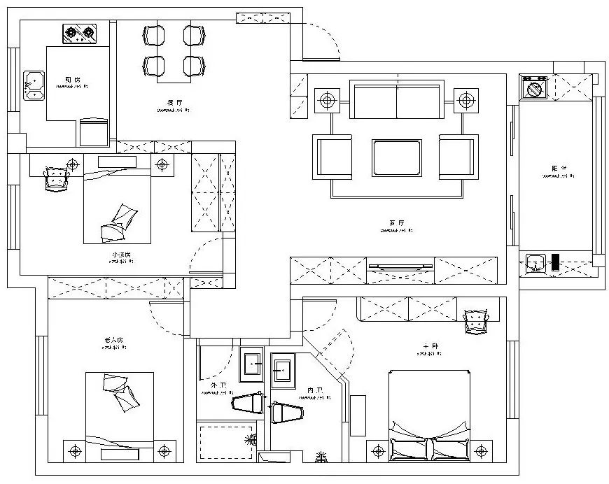 安居小区北欧风老房改造,浪漫新婚生活-19