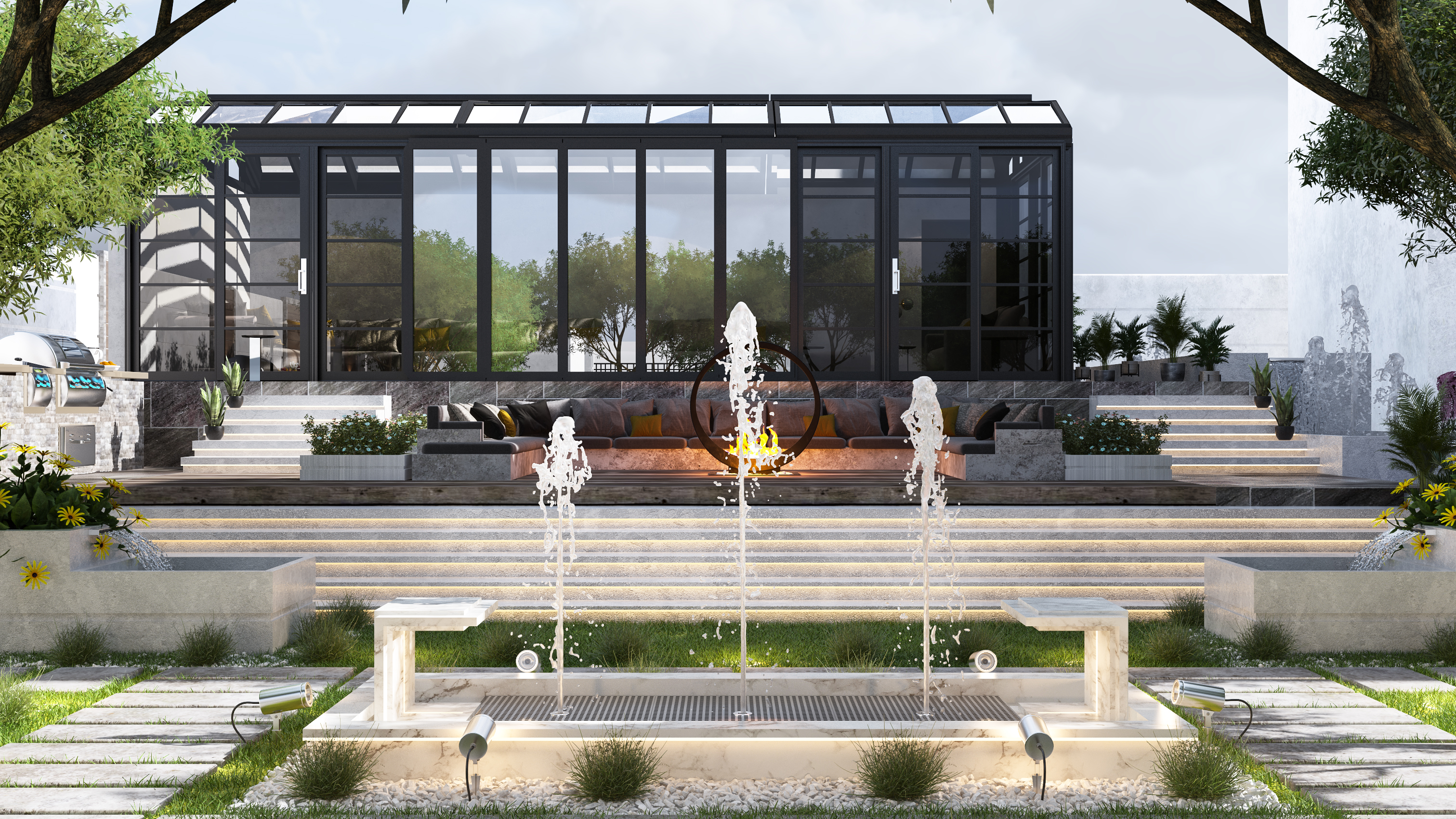 私人别墅景观设计-6