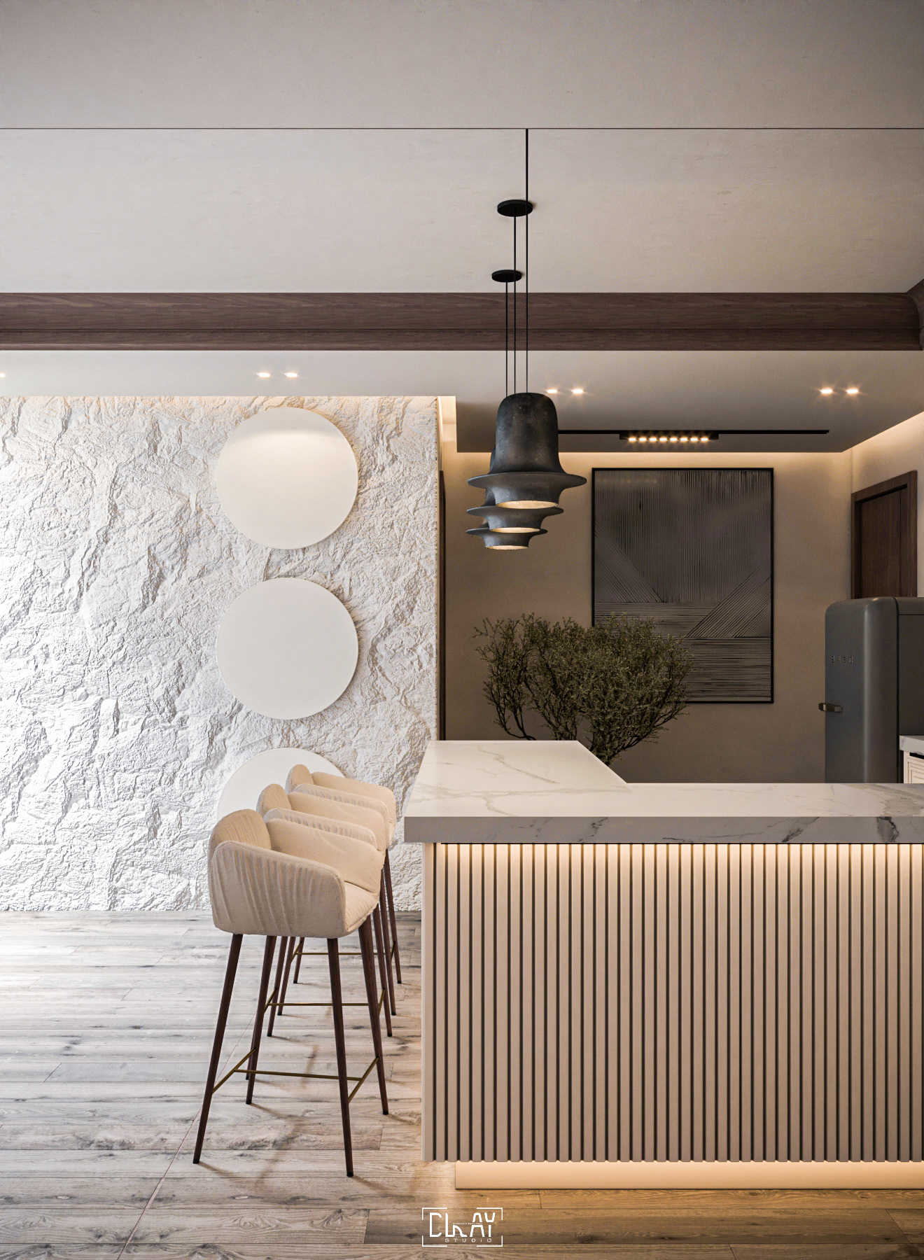 露天花园接待处丨沙特阿拉伯丨@clay studio-8