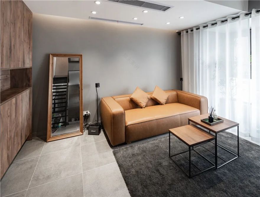 110㎡现代工业风之家,喵星人与主人的舒适小天地-35