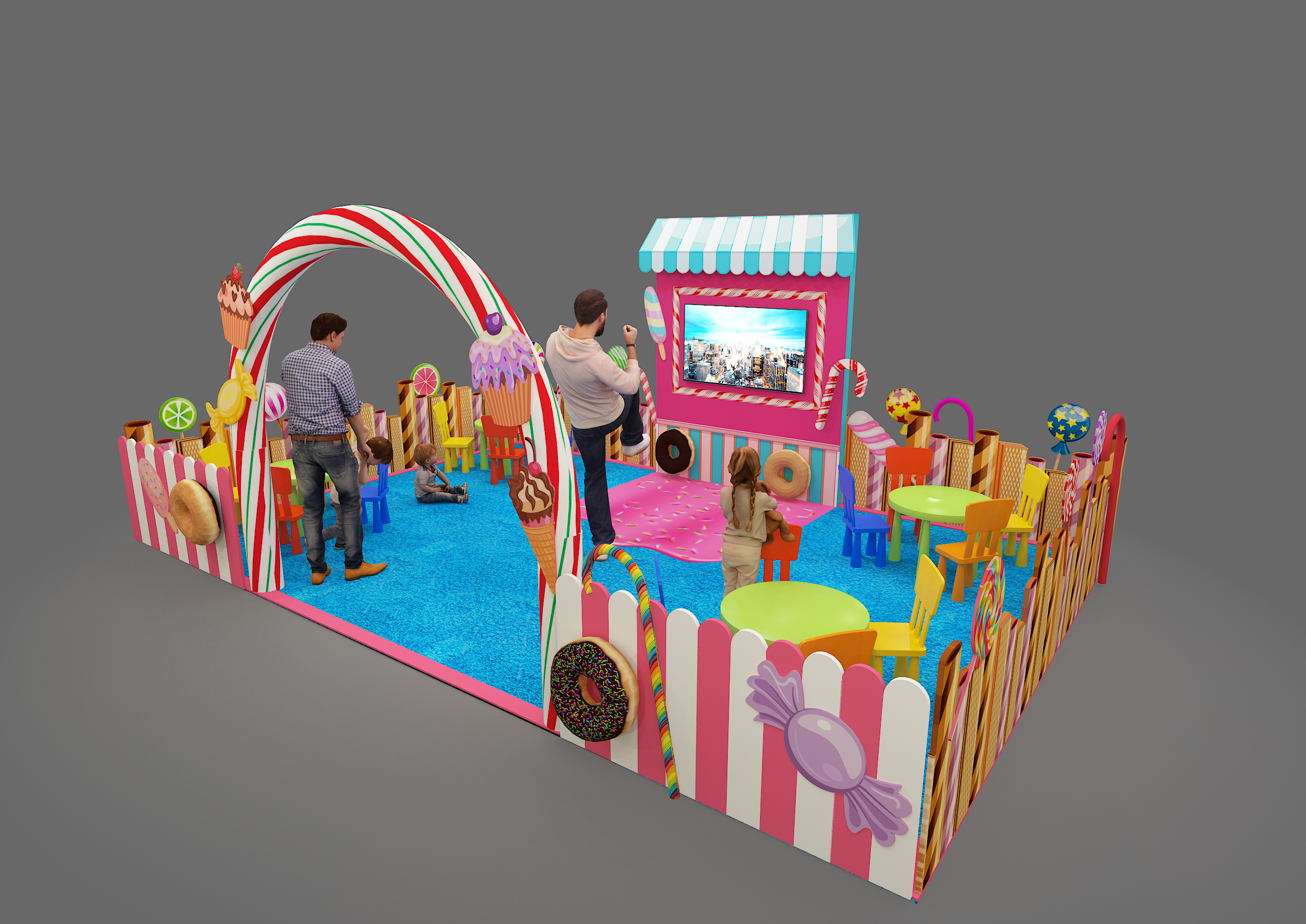 Ibn Battuta Mall Dubai | Candy land kids Activation-6