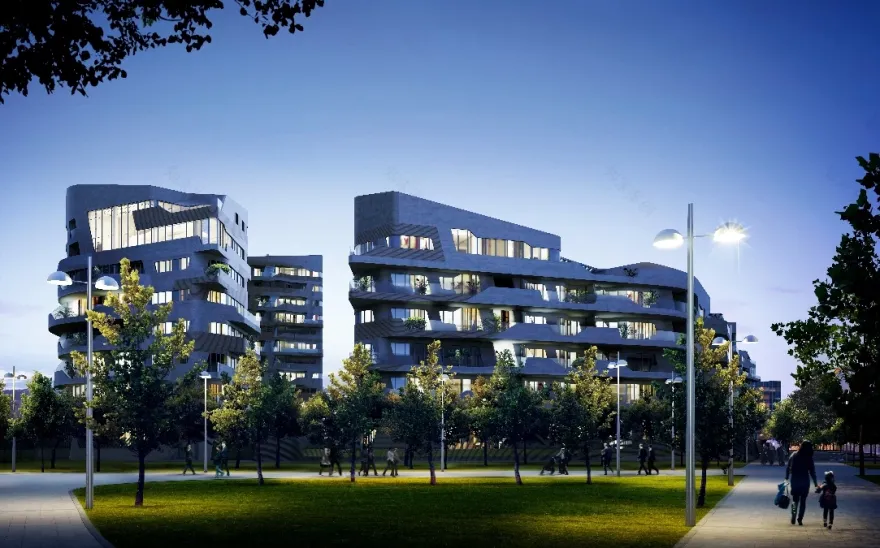 米兰城市生活区 · 扎哈·哈迪德建筑事务所的高能城市入口-31